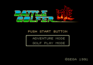 Заставка игры Battle Golfer Yui
